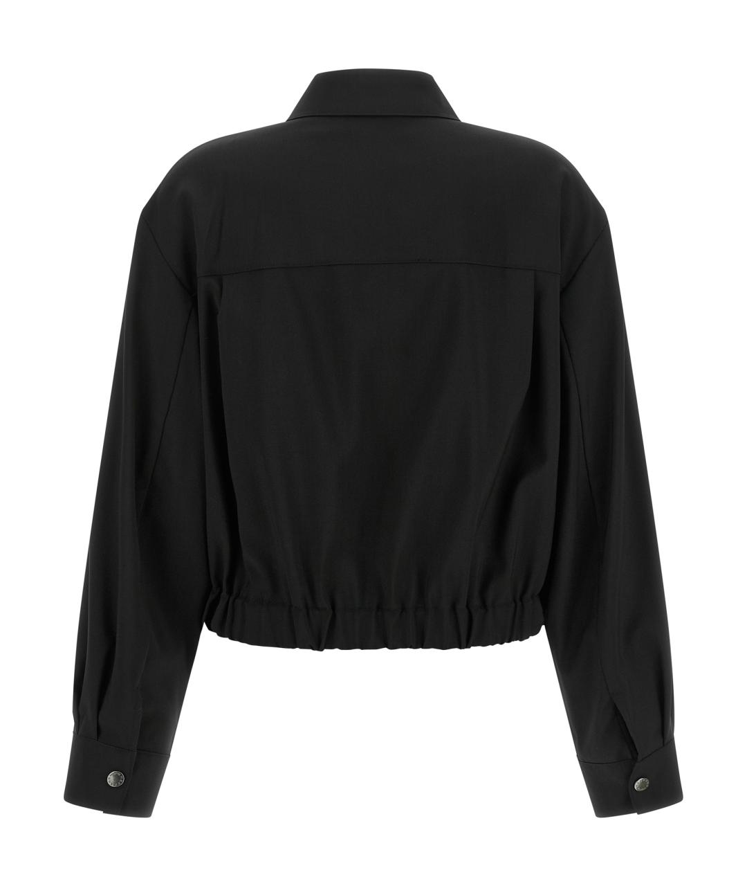 WEEKEND MAX MARA Черная шерстяная куртка, фото 2