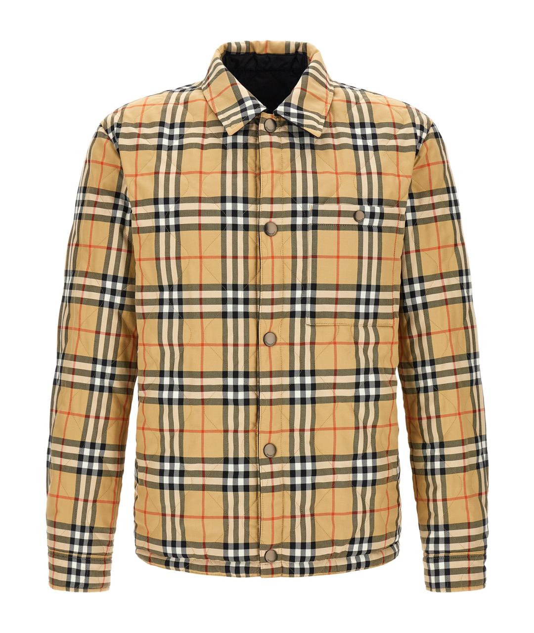 BURBERRY Черная полиамидовая куртка, фото 2