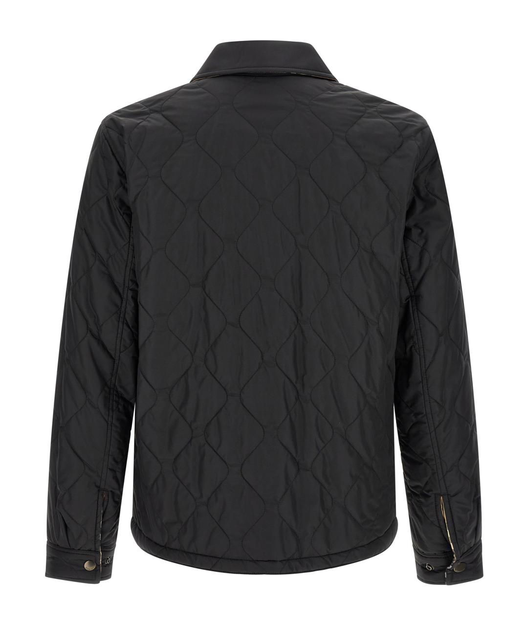 BURBERRY Черная полиамидовая куртка, фото 3