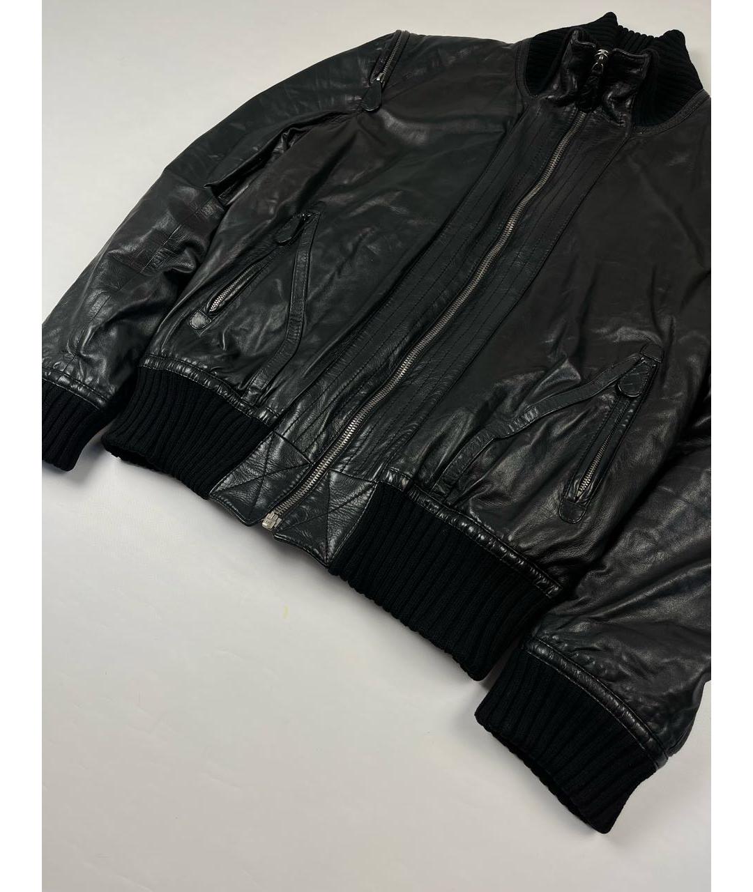 BOTTEGA VENETA Черная кожаная куртка, фото 3
