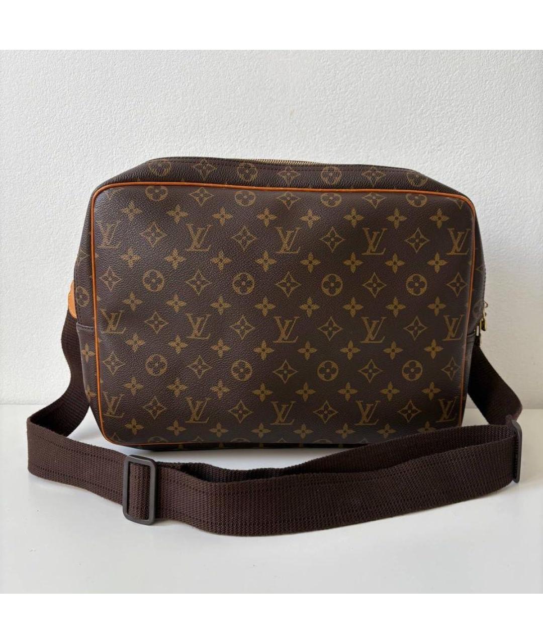 LOUIS VUITTON Коричневая сумка на плечо из канвы, фото 3