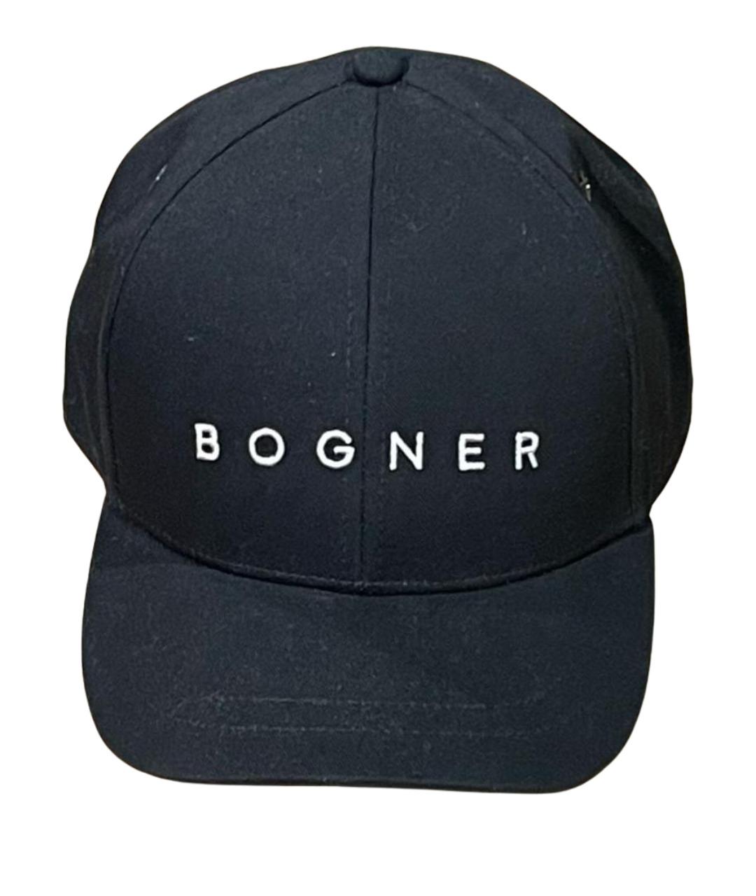 BOGNER Черная хлопковая кепка/бейсболка, фото 1