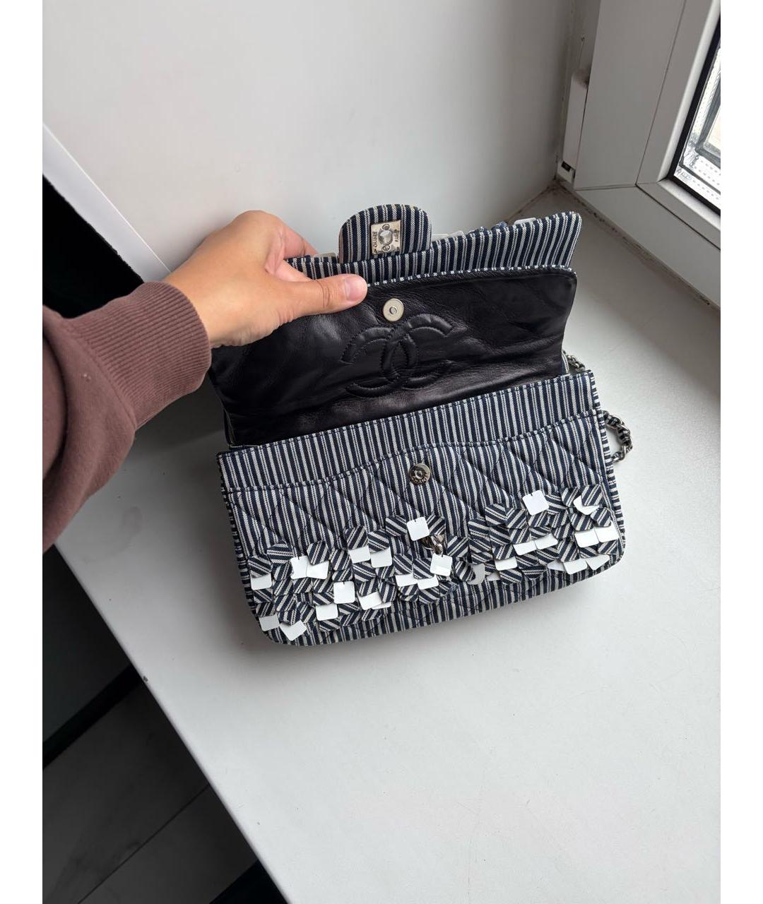 CHANEL Синяя сумка через плечо, фото 2