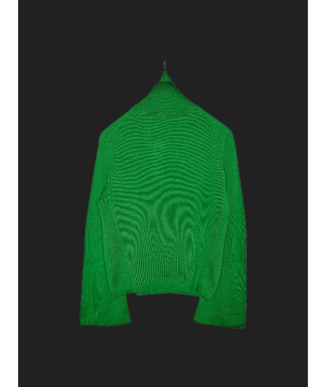 JIL SANDER Зеленый шерстяной джемпер / свитер, фото 2
