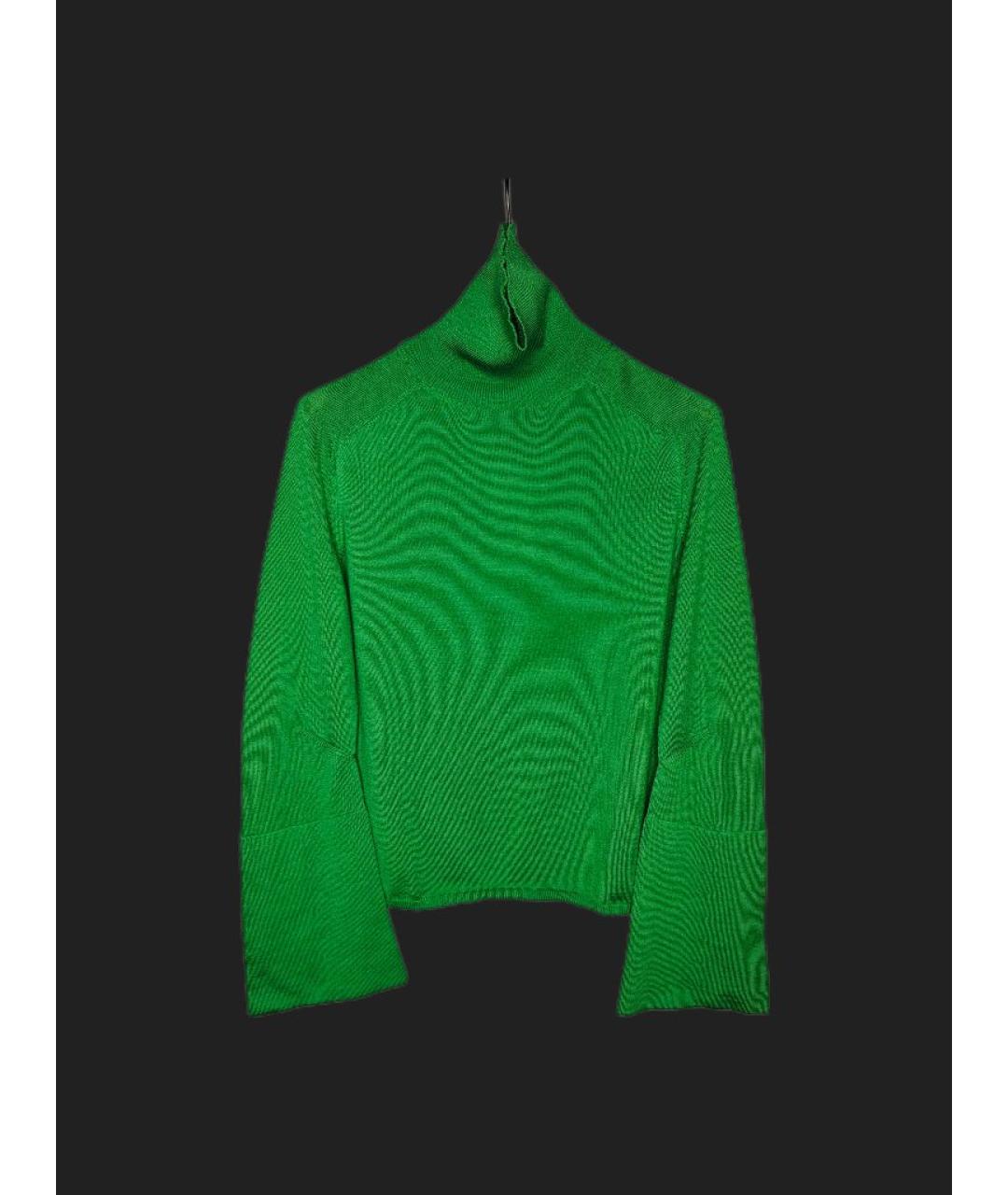 JIL SANDER Зеленый шерстяной джемпер / свитер, фото 8