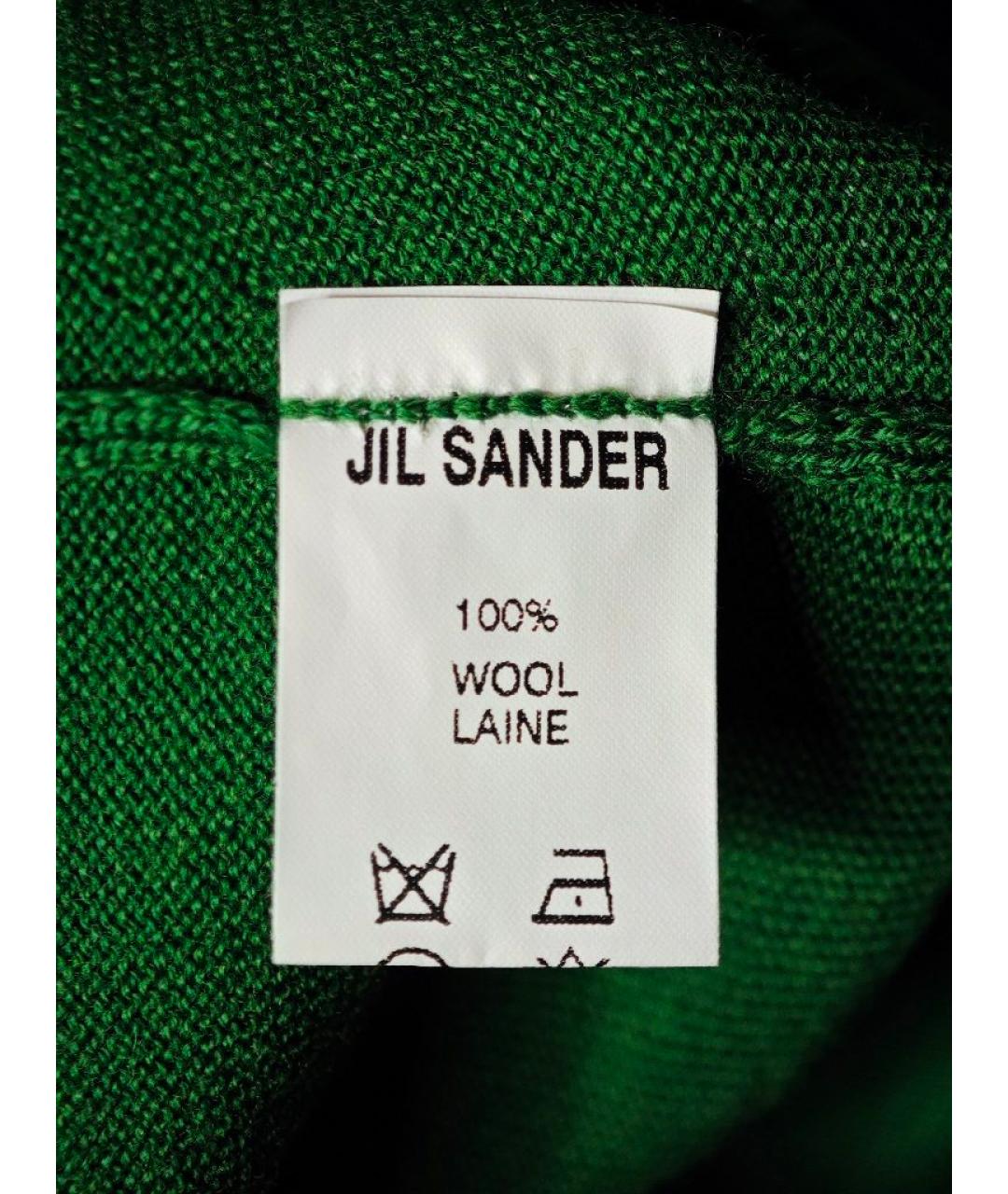 JIL SANDER Зеленый шерстяной джемпер / свитер, фото 5