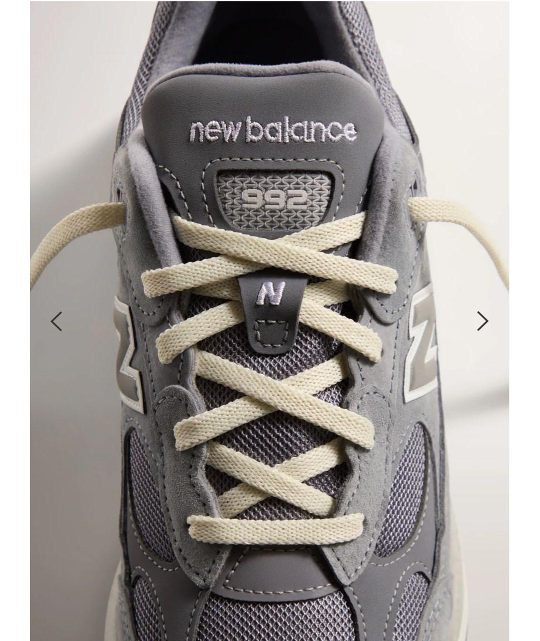 NEW BALANCE Серые замшевые низкие кроссовки / кеды, фото 6
