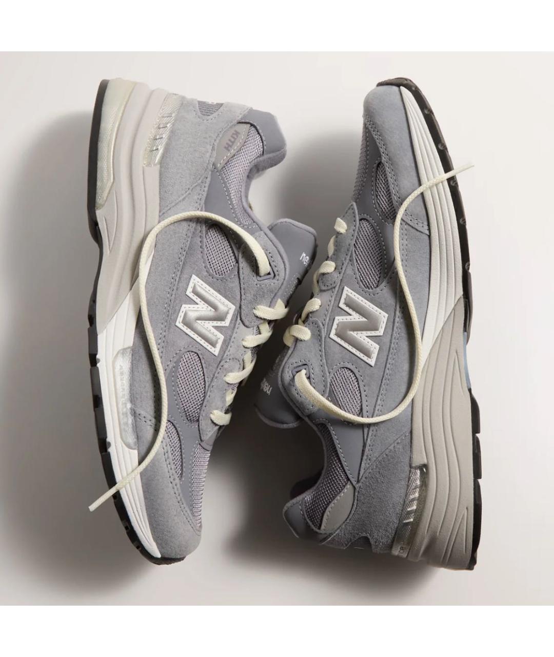NEW BALANCE Серые замшевые низкие кроссовки / кеды, фото 5