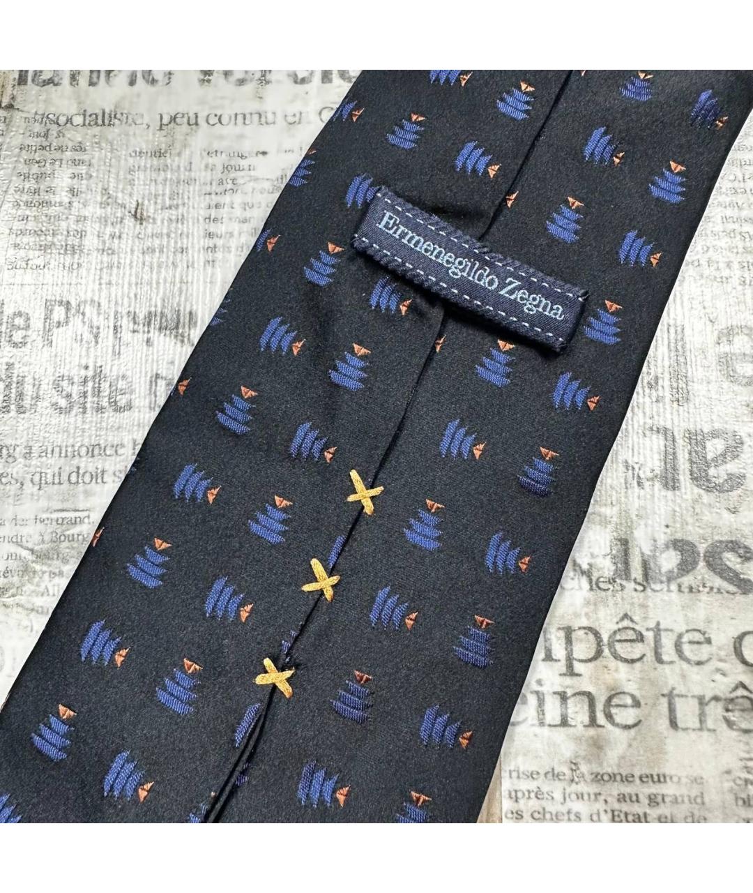 ERMENEGILDO ZEGNA XXX Мульти шелковый галстук, фото 4