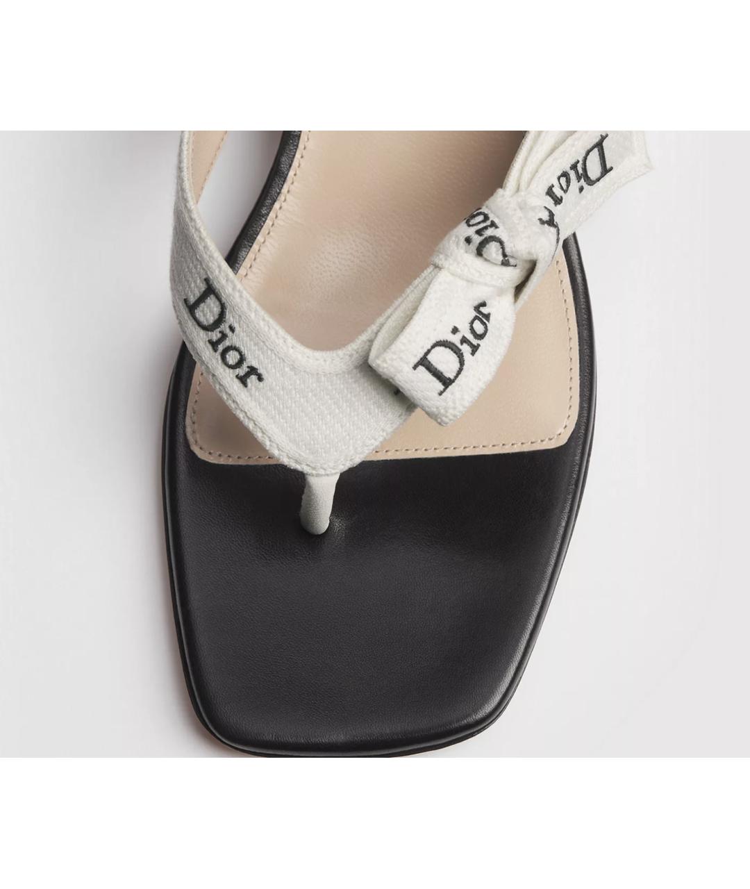 CHRISTIAN DIOR Черные кожаные мюли, фото 2