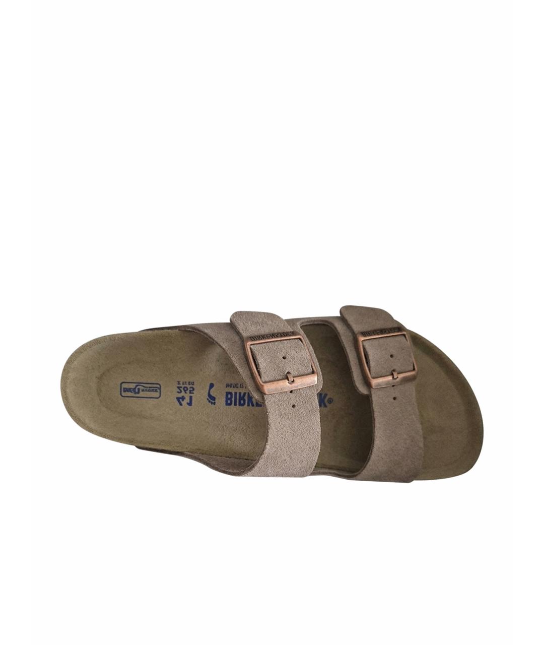 BIRKENSTOCK Серые замшевые сандалии, фото 1