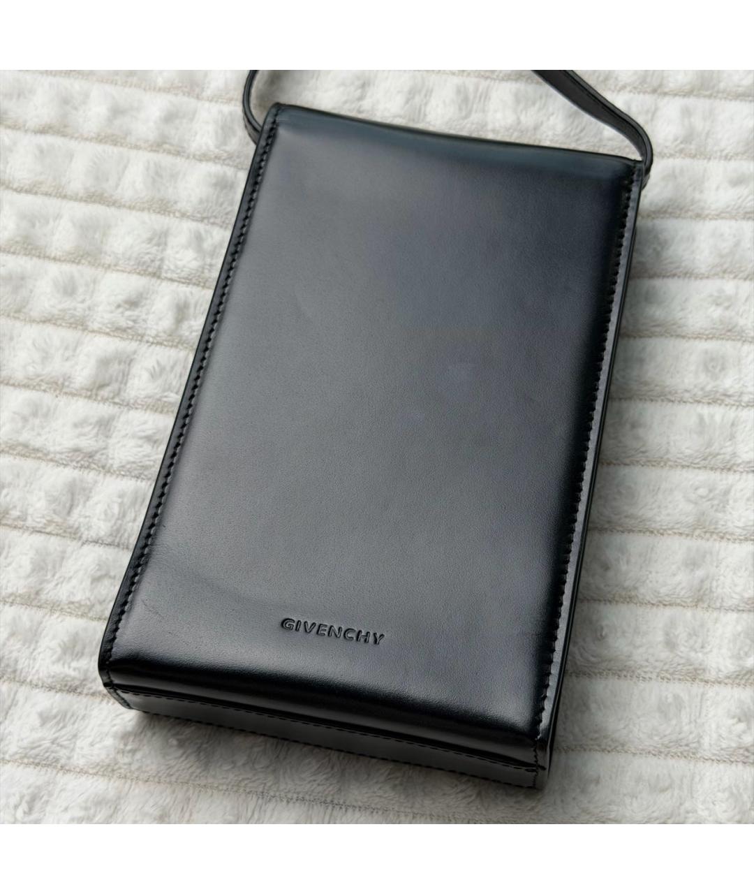 GIVENCHY Черная кожаная сумка на плечо, фото 8