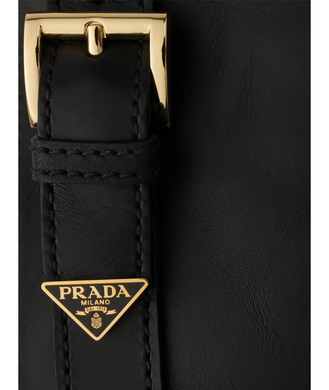 PRADA Черные кожаные сапоги, фото 4
