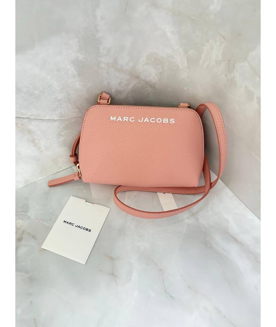 MARC JACOBS Коралловая кожаная сумка через плечо, фото 3