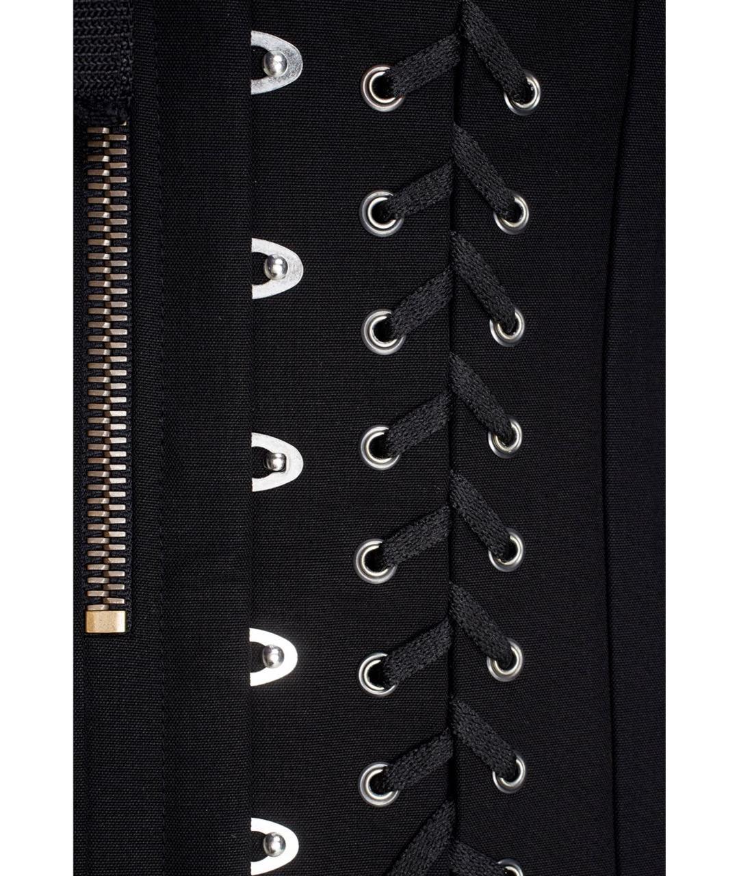 ANTHONY VACCARELLO Черная хлопковая юбка мини, фото 3