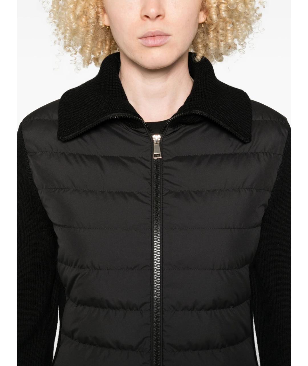 MONCLER Черный шерстяной кардиган, фото 5