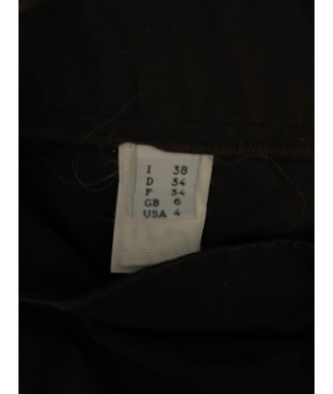 MOSCHINO Коричневая хлопковая юбка мини, фото 4