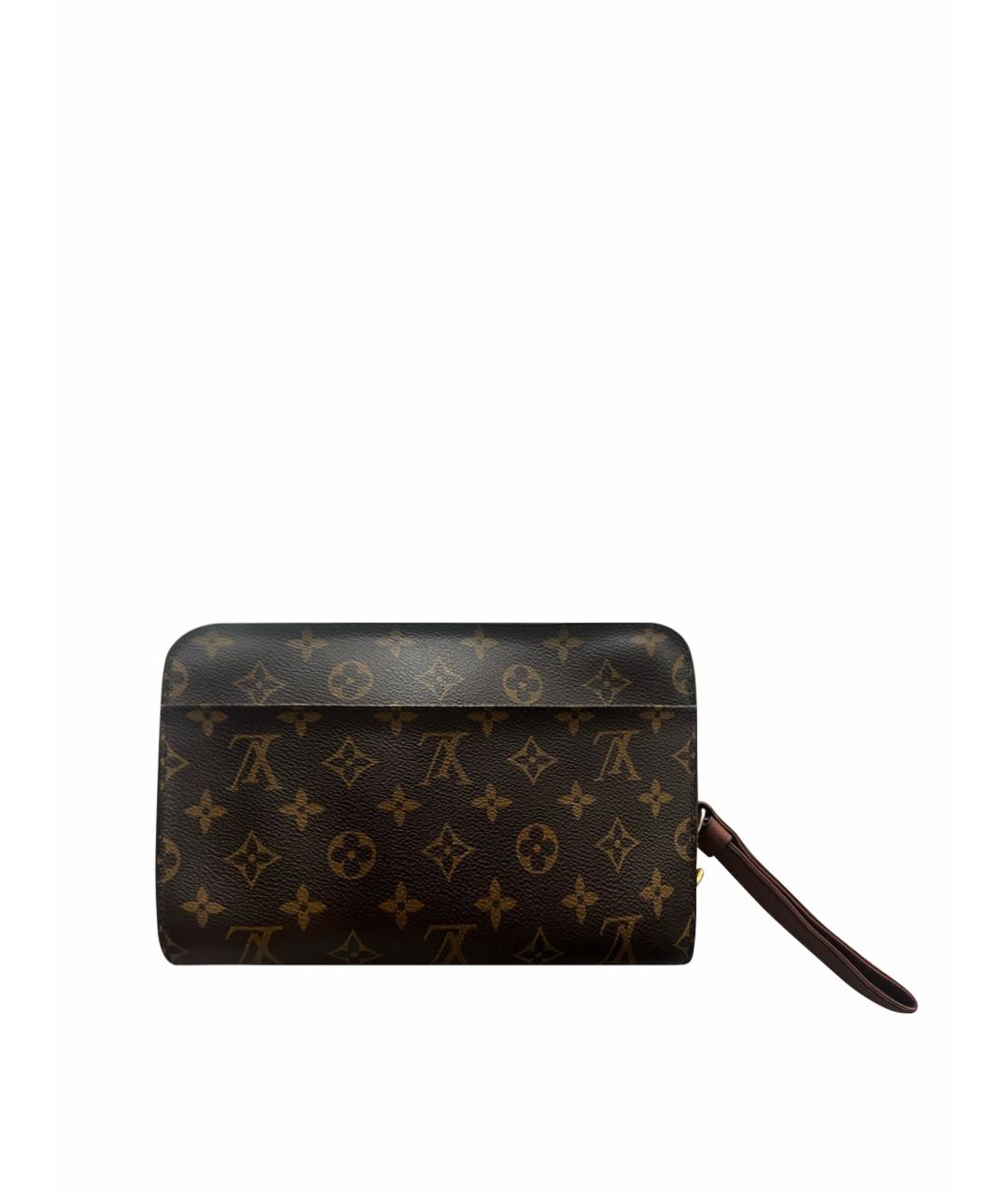 LOUIS VUITTON Коричневая барсетка из канвы, фото 1