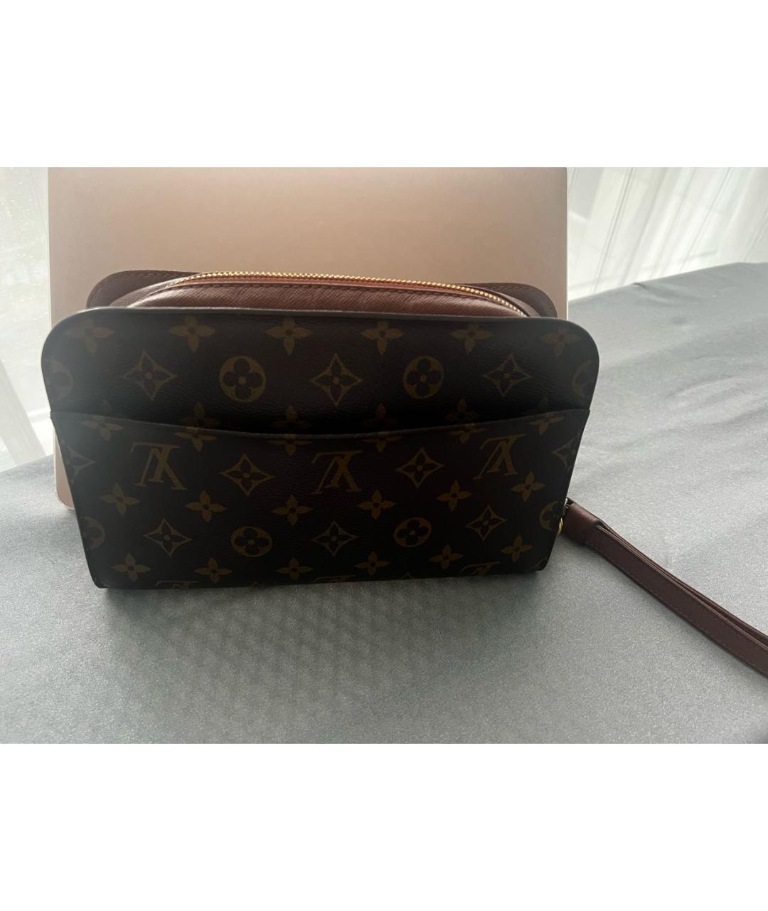 LOUIS VUITTON Коричневая барсетка из канвы, фото 2