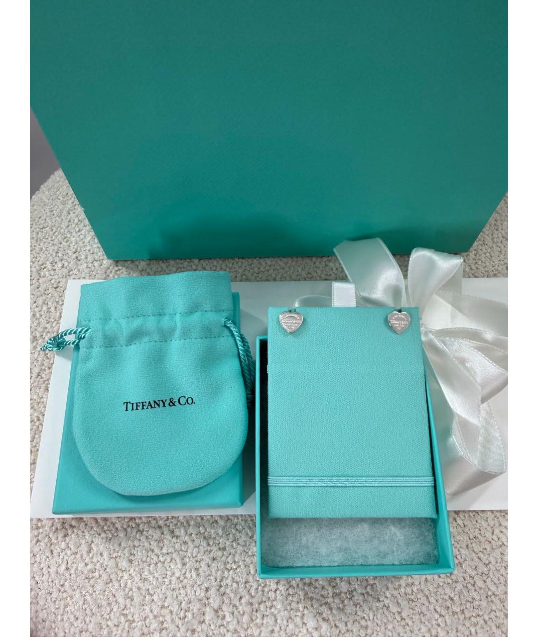 TIFFANY&CO Серебряные серебряные серьги, фото 5