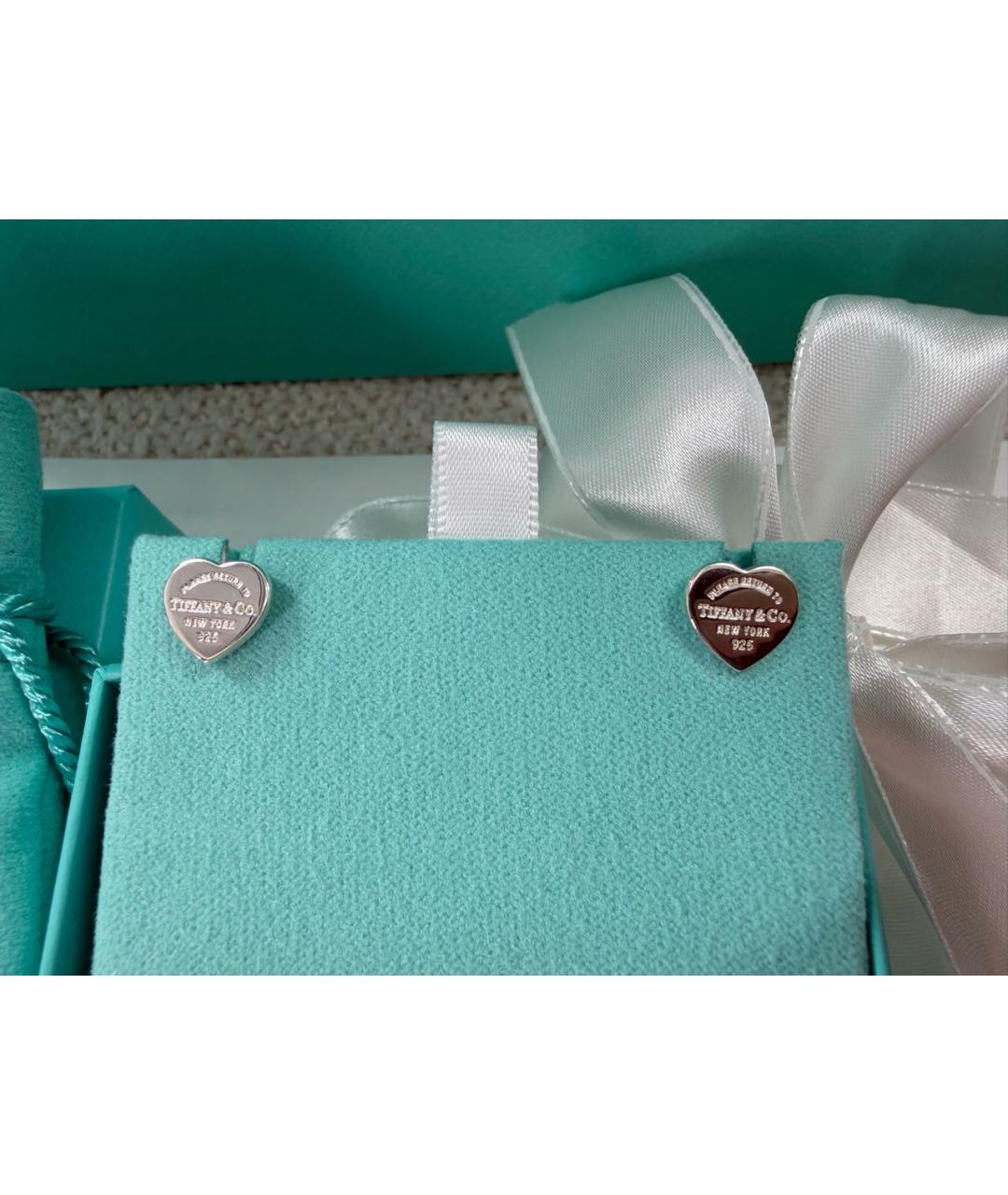 TIFFANY&CO Серебряные серебряные серьги, фото 2