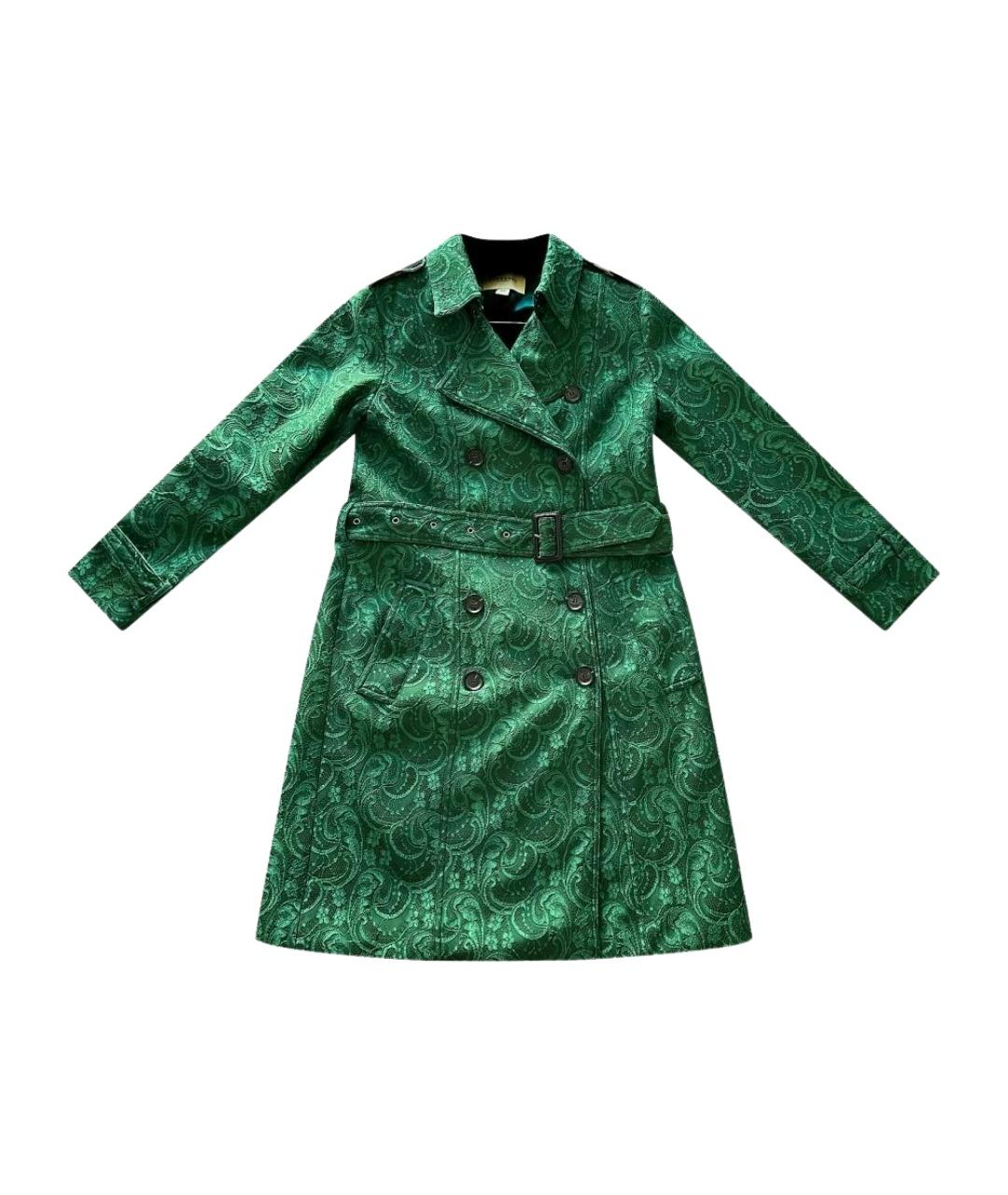 BURBERRY Зеленый тренч/плащ, фото 6