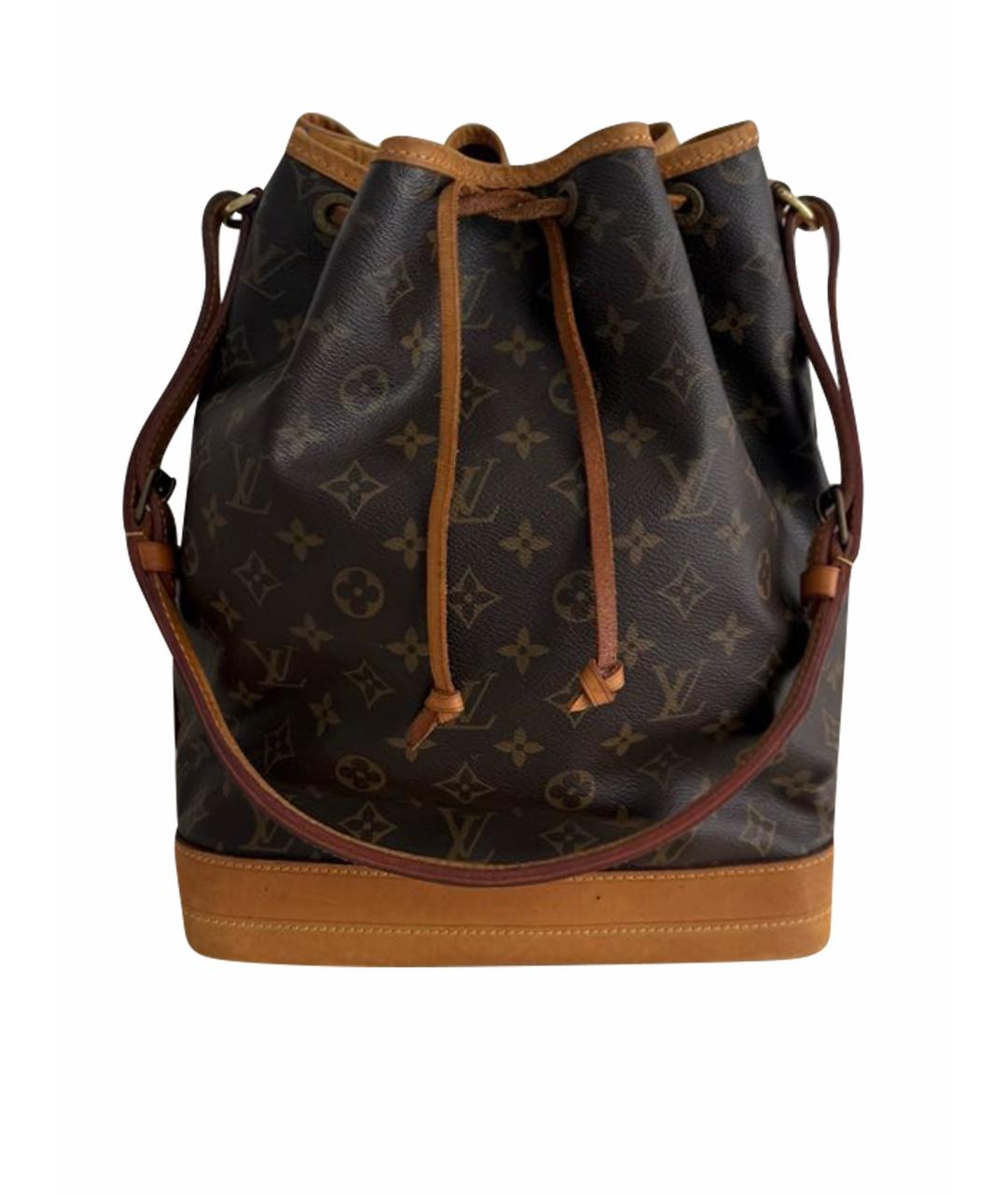 LOUIS VUITTON Коричневая кожаная сумка через плечо, фото 1