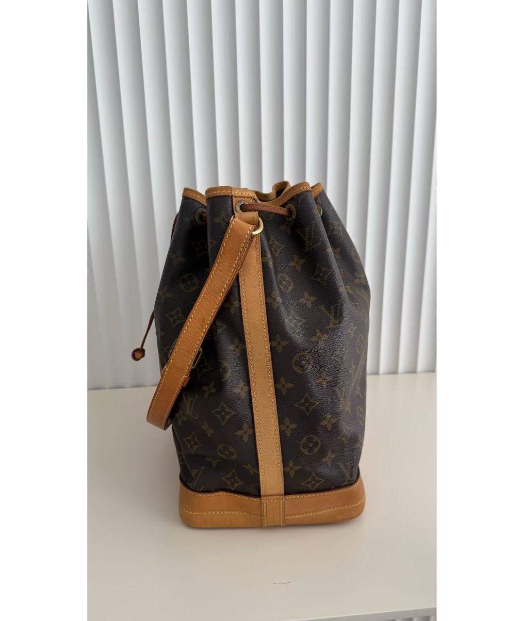LOUIS VUITTON Коричневая кожаная сумка через плечо, фото 2