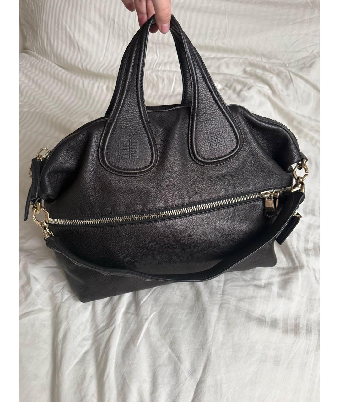 GIVENCHY Черная кожаная сумка с короткими ручками, фото 8