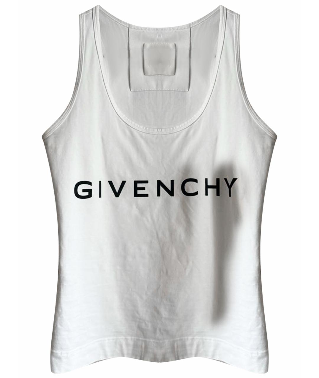 GIVENCHY Белая хлопковая майка, фото 1