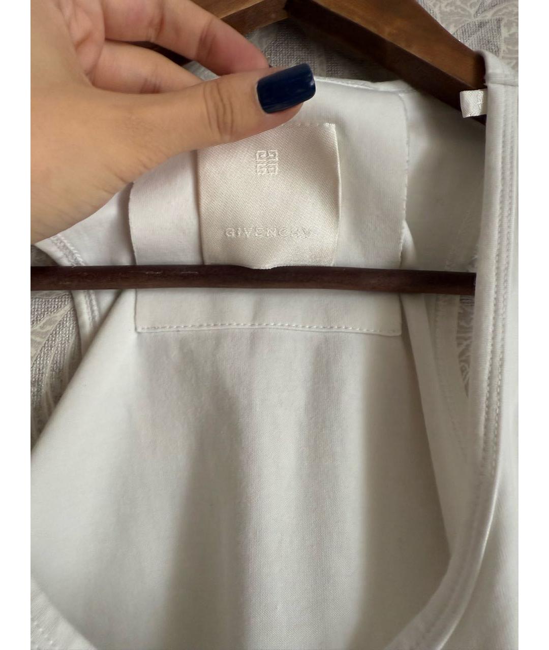 GIVENCHY Белая хлопковая майка, фото 3
