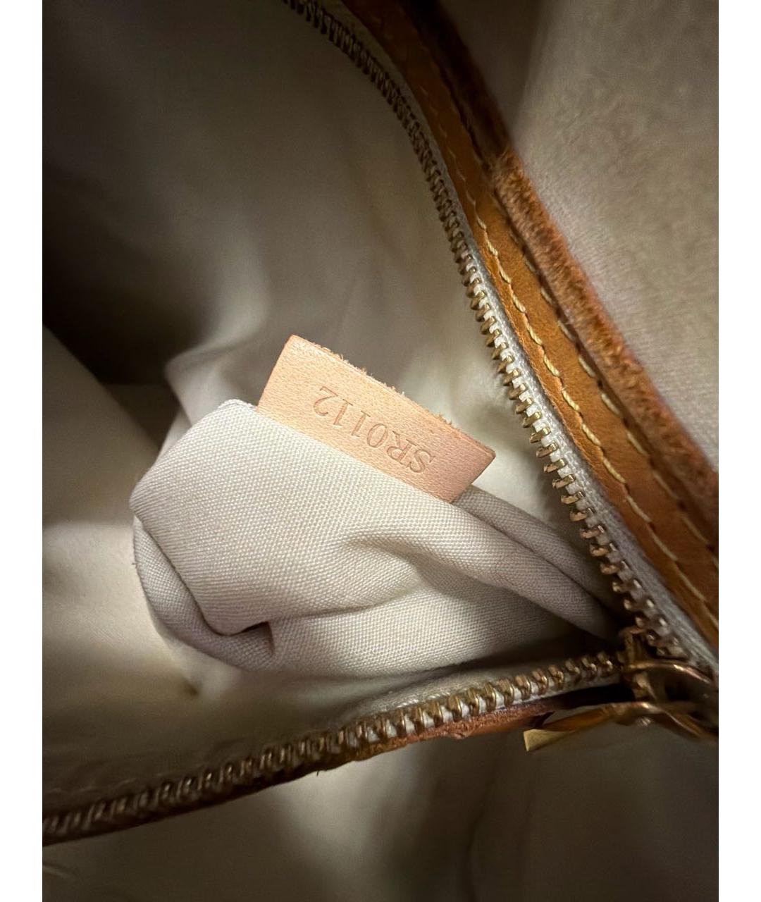 LOUIS VUITTON Желтая сумка тоут из лакированной кожи, фото 6
