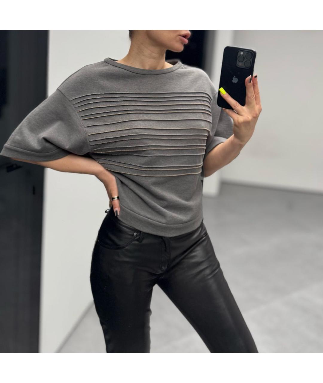 TOM FORD Черные кожаные прямые брюки, фото 6