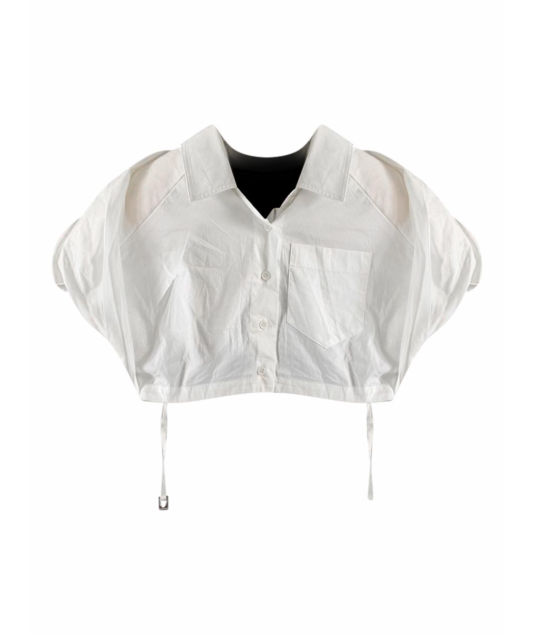 JACQUEMUS Белая хлопковая рубашка, фото 1