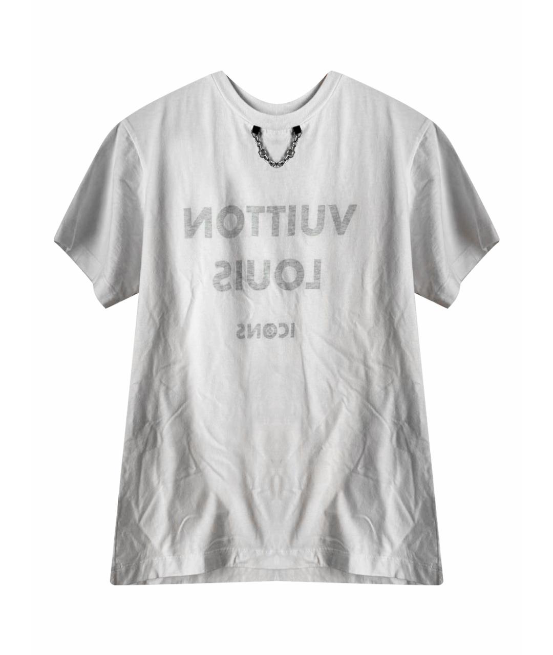 LOUIS VUITTON Белая хлопковая футболка, фото 1