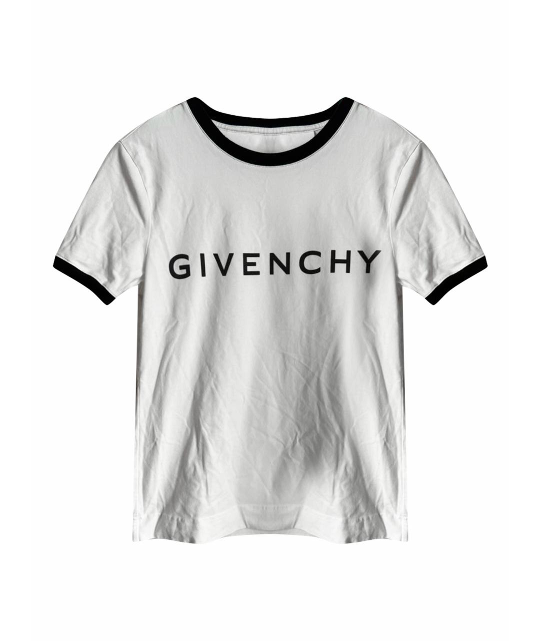 GIVENCHY Белая хлопковая футболка, фото 1
