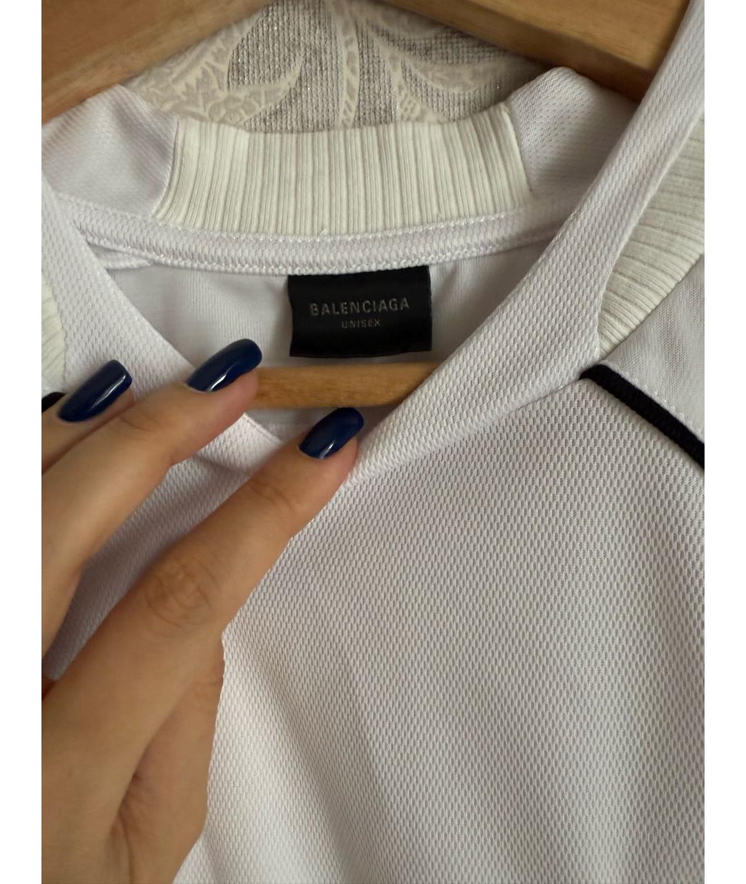 BALENCIAGA Белая футболка, фото 3