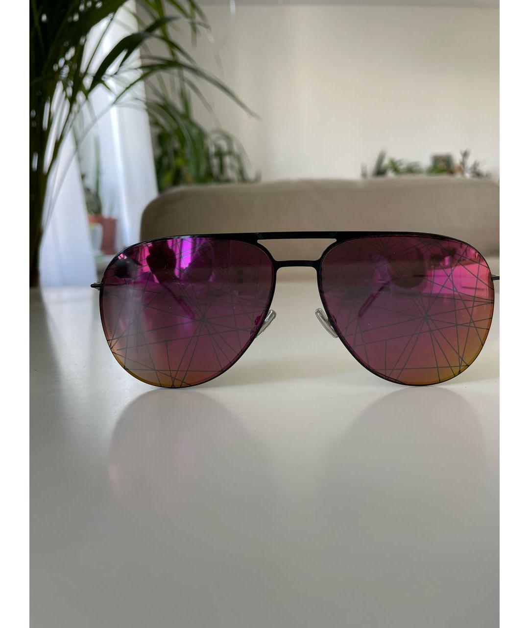 CHRISTIAN DIOR PRE-OWNED Фуксия металлические солнцезащитные очки, фото 8