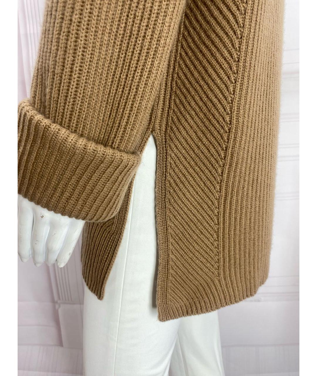 MAX MARA Бежевый шерстяной джемпер / свитер, фото 4