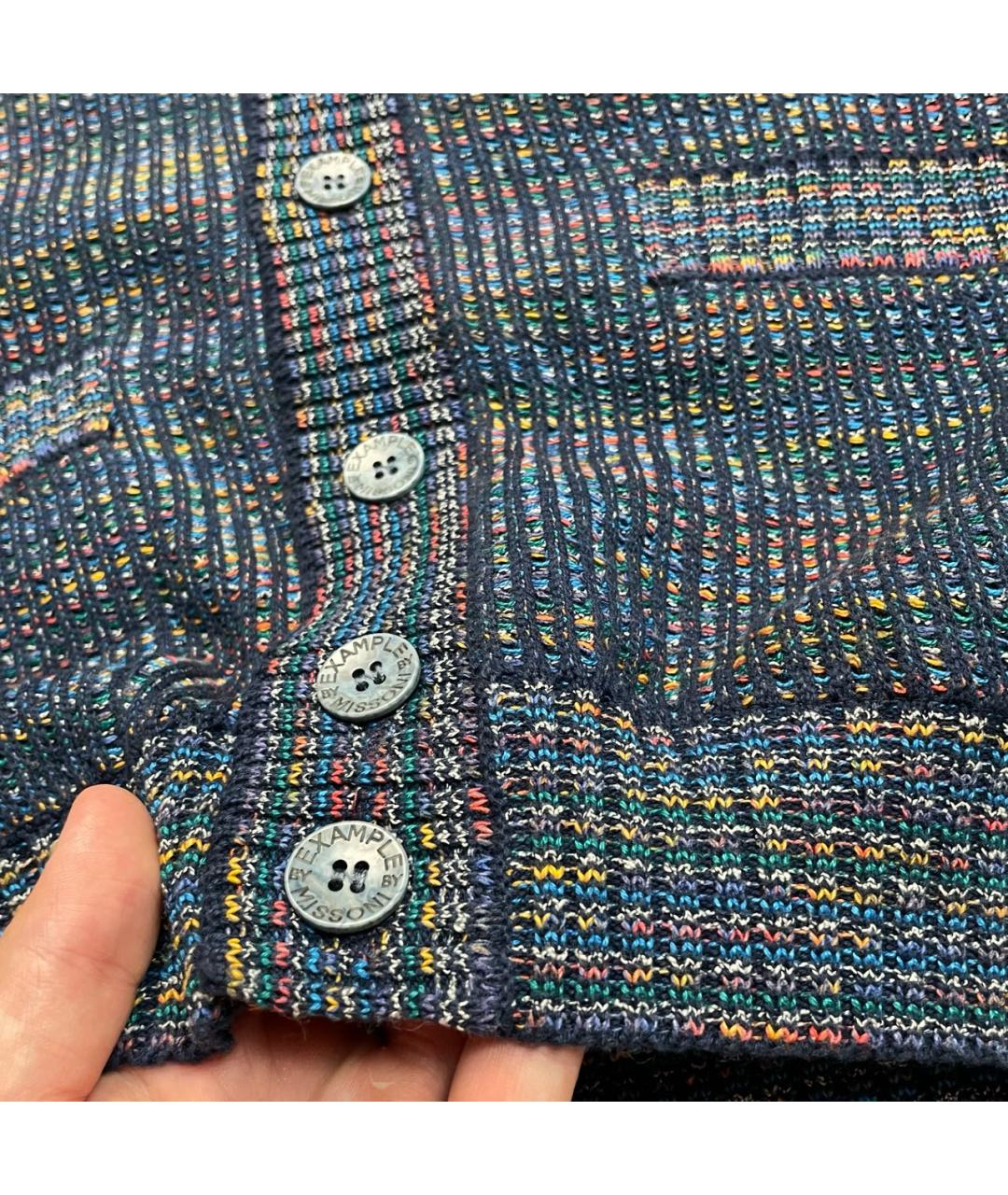 MISSONI Темно-синяя хлопковая жилетка, фото 6