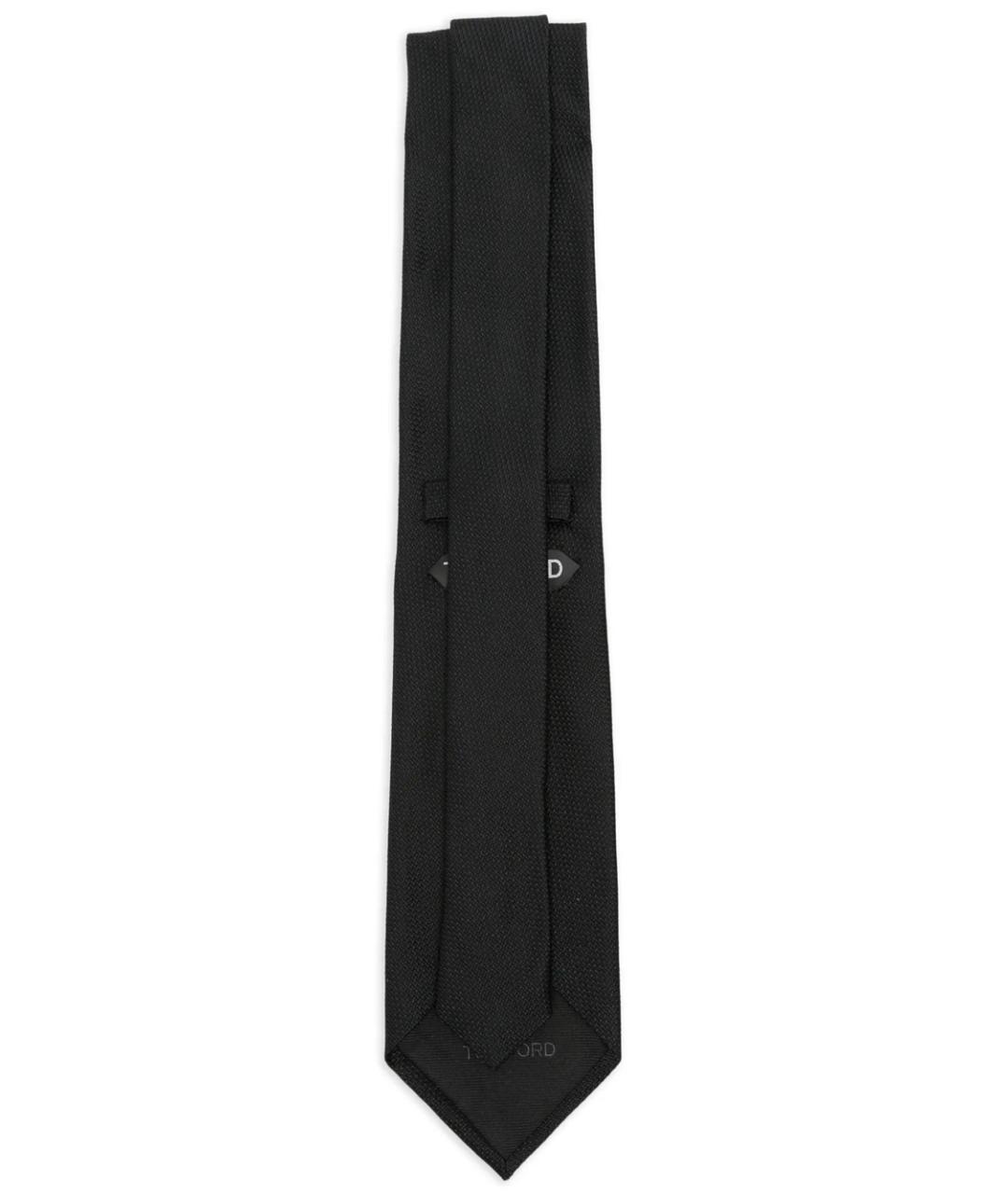 TOM FORD Черный шелковый галстук, фото 3