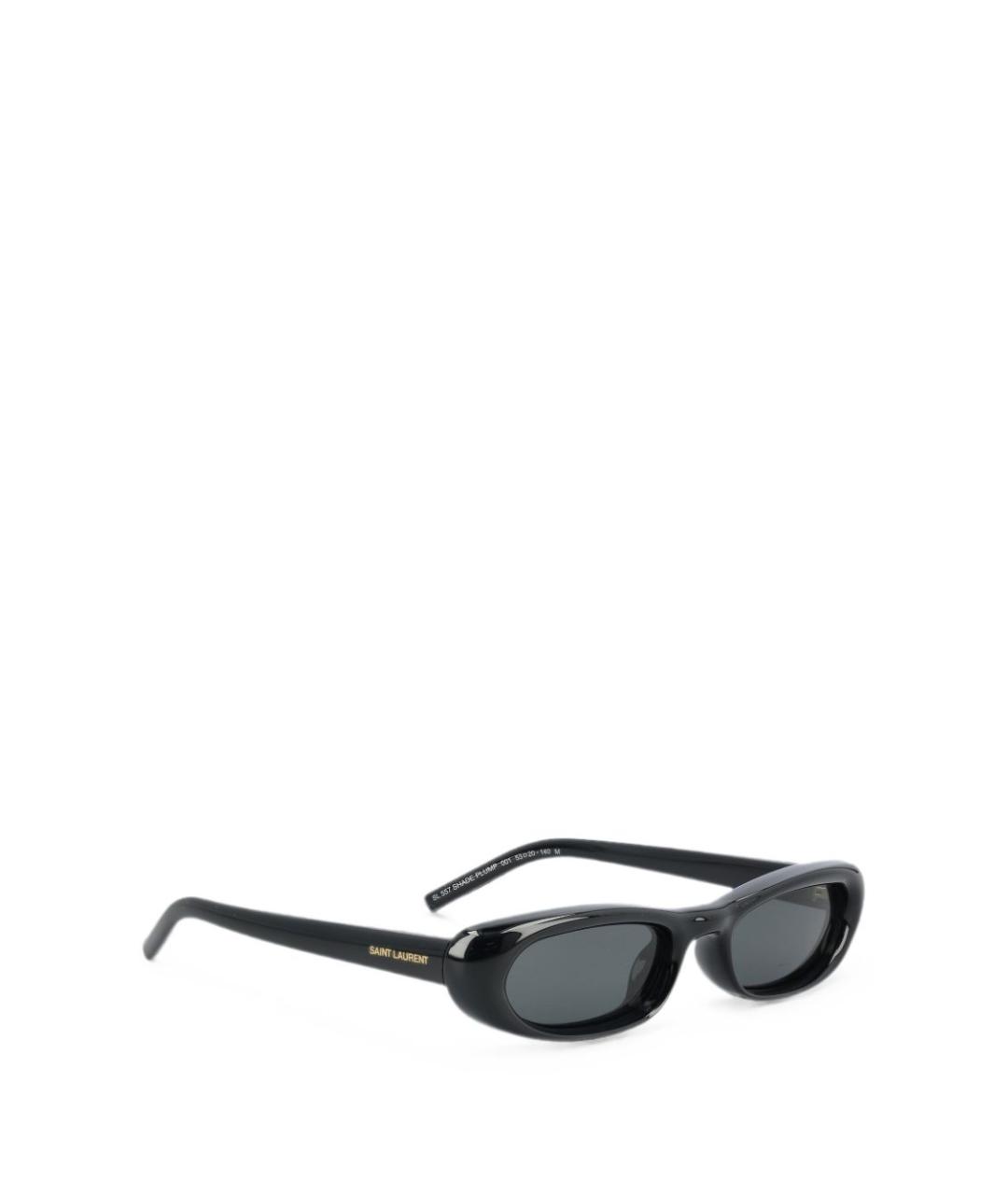 SAINT LAURENT Черные пластиковые солнцезащитные очки, фото 4