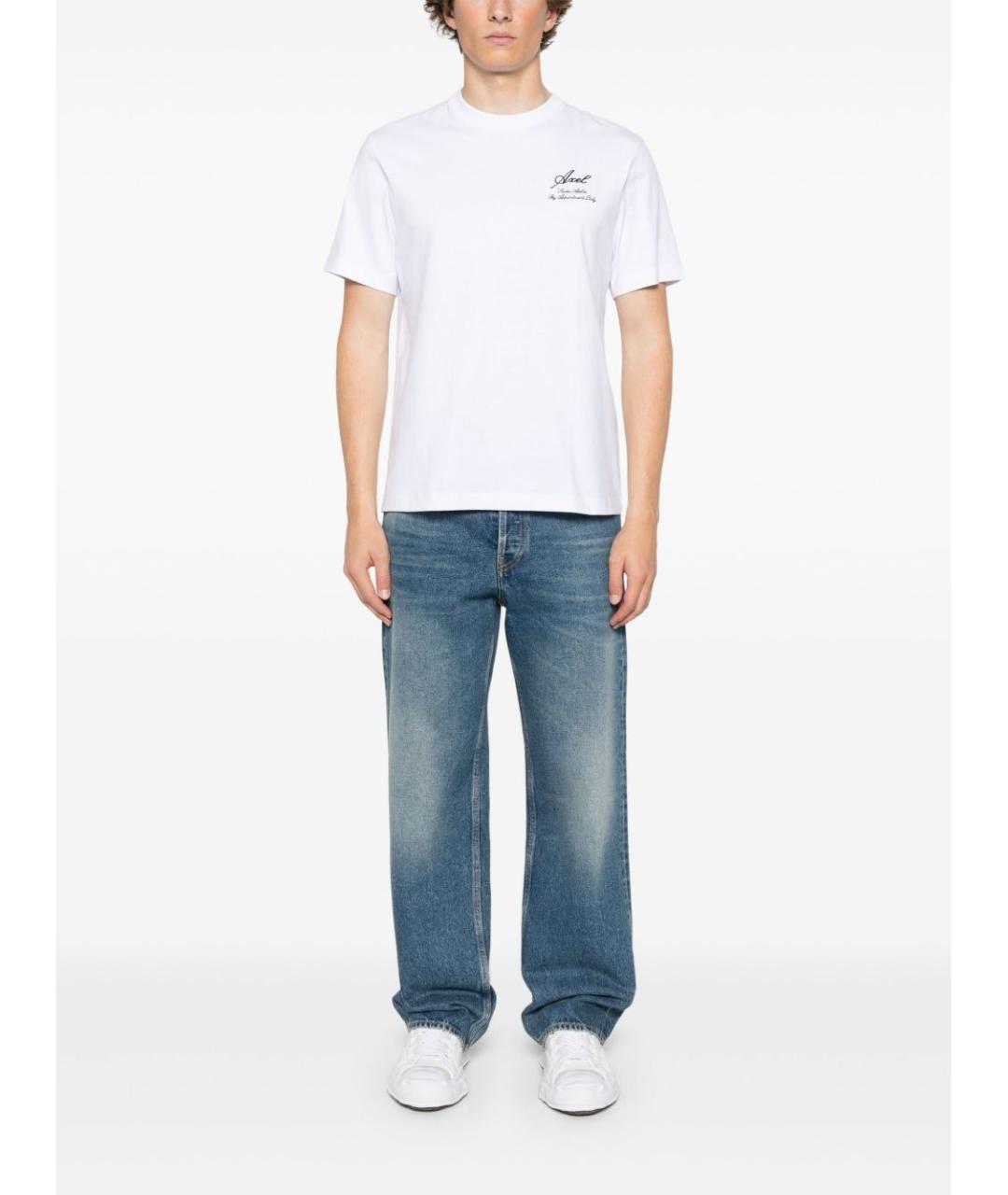 GOLDEN GOOSE Темно-синие хлопковые прямые джинсы, фото 4