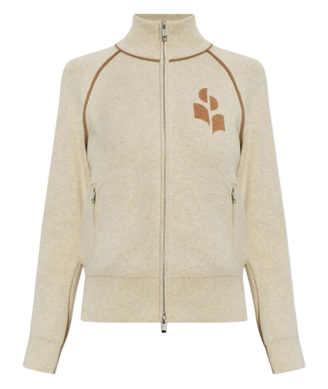 ISABEL MARANT Бежевый хлопковый кардиган, фото 1