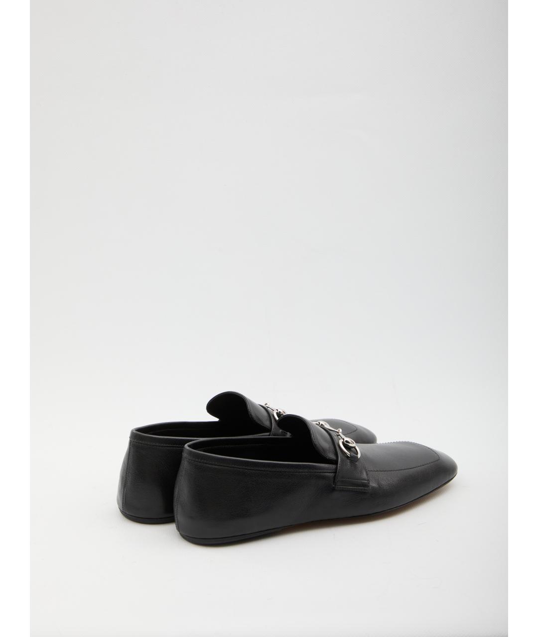 GUCCI Черные кожаные лоферы, фото 3