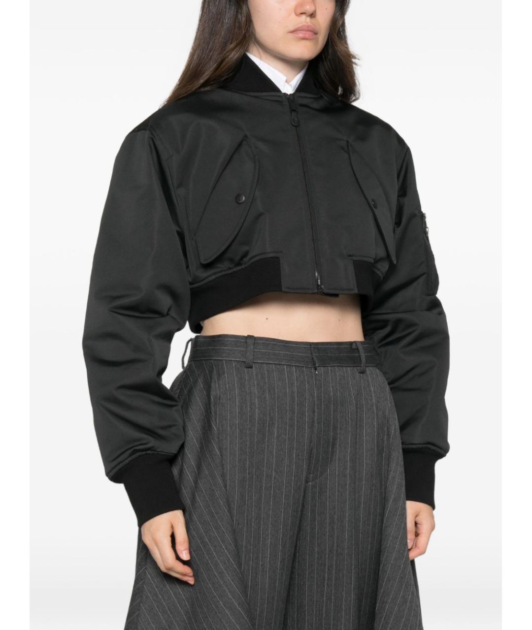 BALENCIAGA Черная полиэстеровая куртка, фото 3
