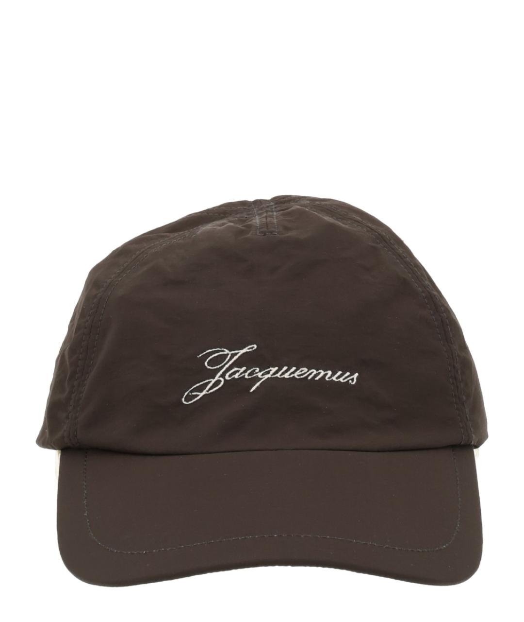 JACQUEMUS Коричневая синтетическая кепка, фото 1