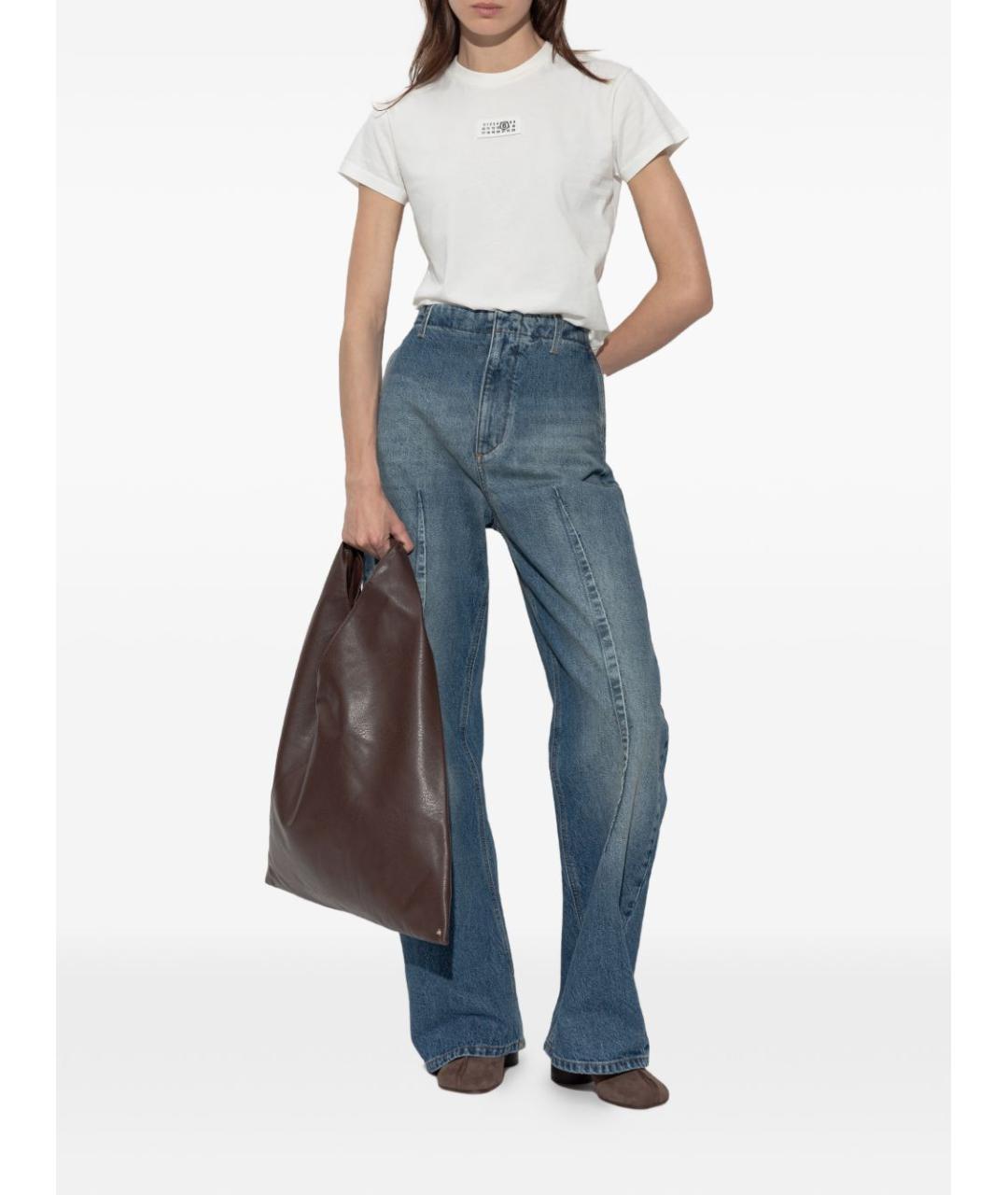 MM6 MAISON MARGIELA Белая хлопковая футболка, фото 3