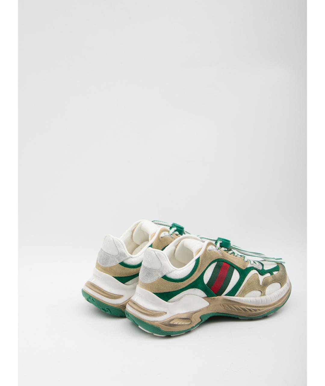 GUCCI Мульти замшевые низкие кроссовки / кеды, фото 3