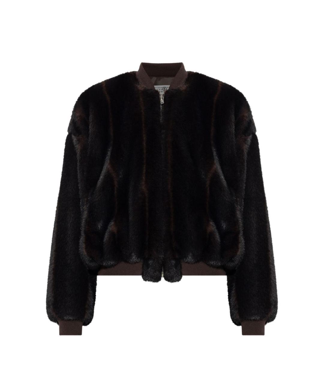 MM6 MAISON MARGIELA Коричневая полиэстеровая куртка, фото 1